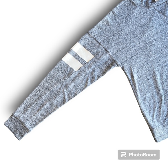 VS PINK Gray Long Sleeve Campus Pullover - Picture 5 of 5
